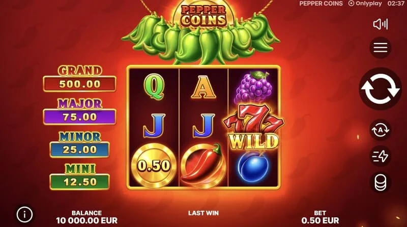 Pepper Coins - Wild simbol na bubnjevima